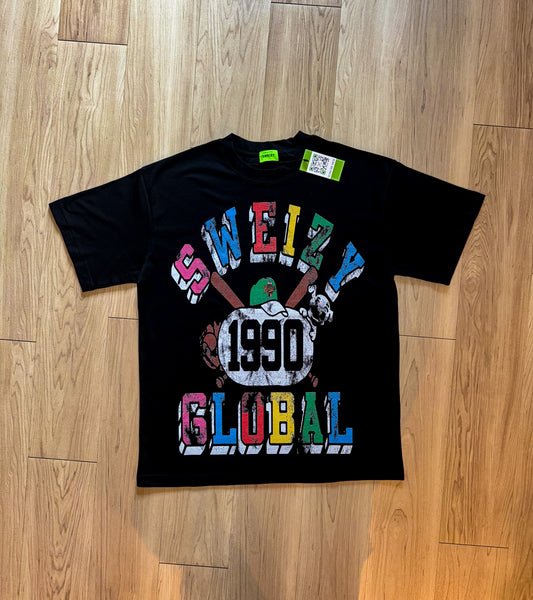 SWEIZY global baseball tee