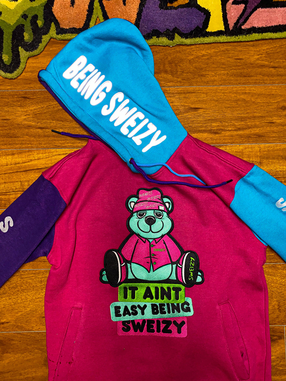 PINK BEAR HOODIE