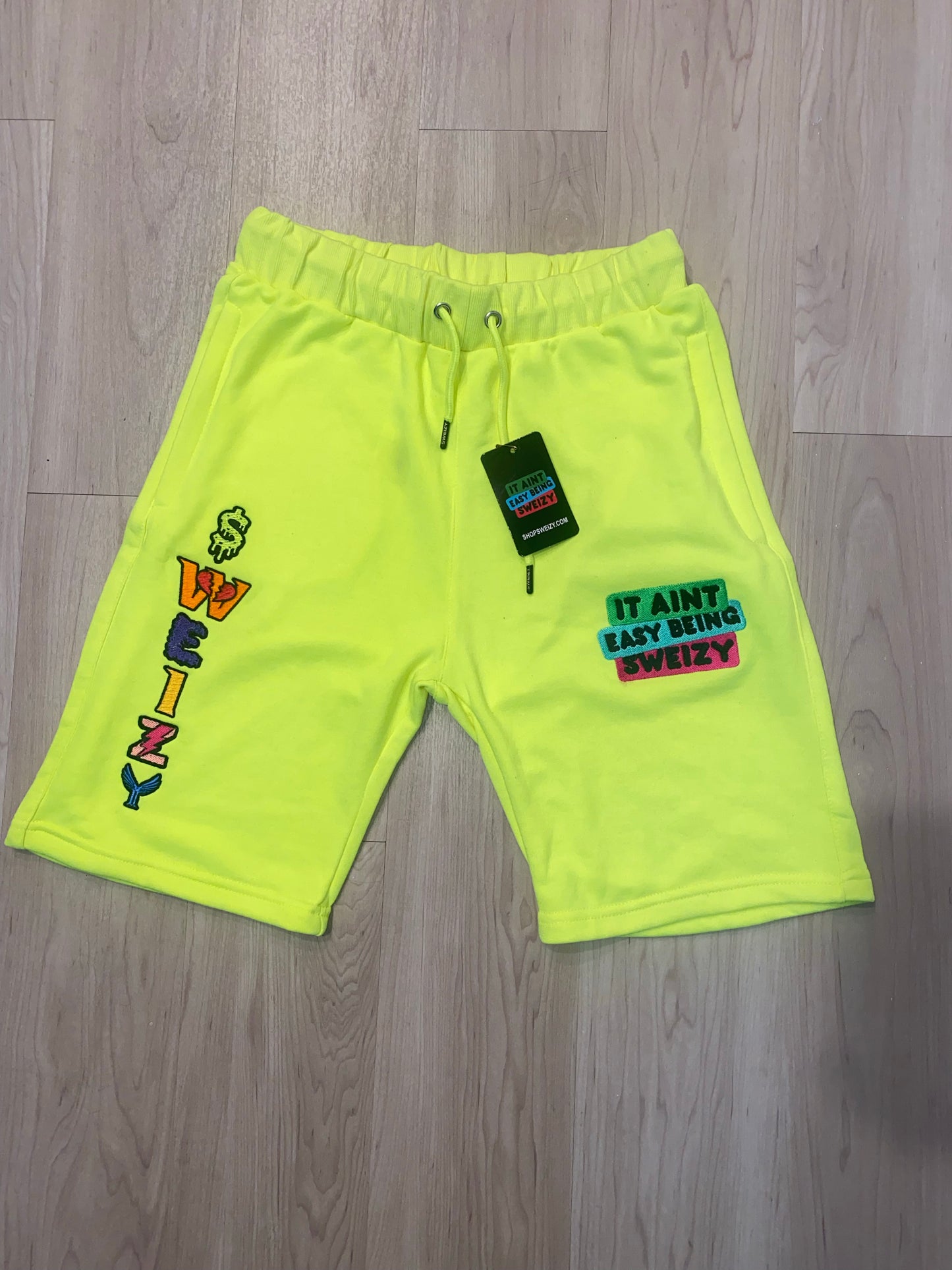 LIME GREEN SHORTS