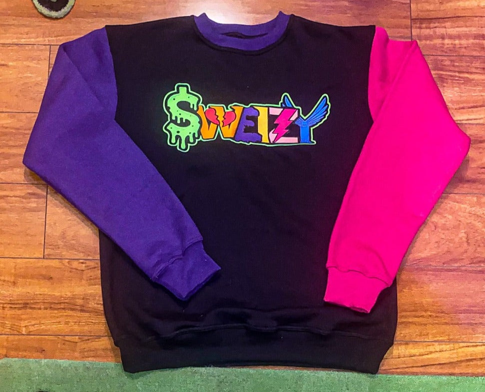 Black Multi-Color Sweizy Sweatshirt